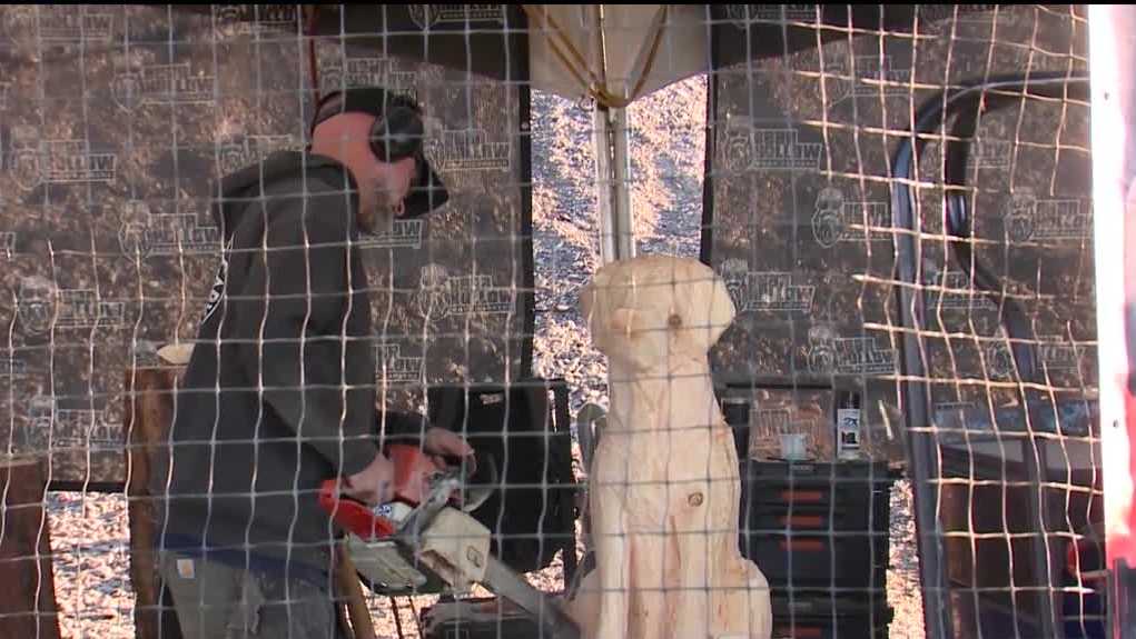 Chainsaw carvers bring artistry to Balloon Fiesta Park