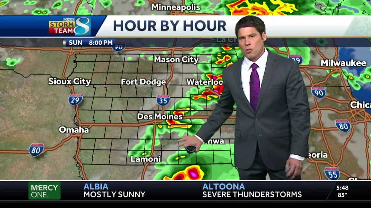 Most of Iowa under severe thunderstorm watch through Sunday evening