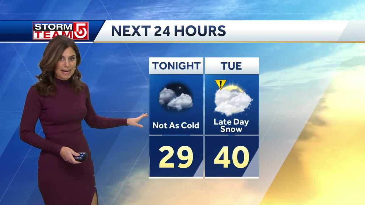 Video: Turning milder as cold moves out