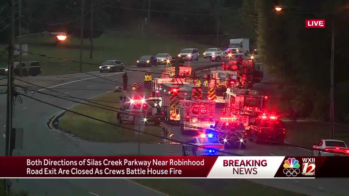 1 injured after house fire in WinstonSalem; travel impacted on Silas