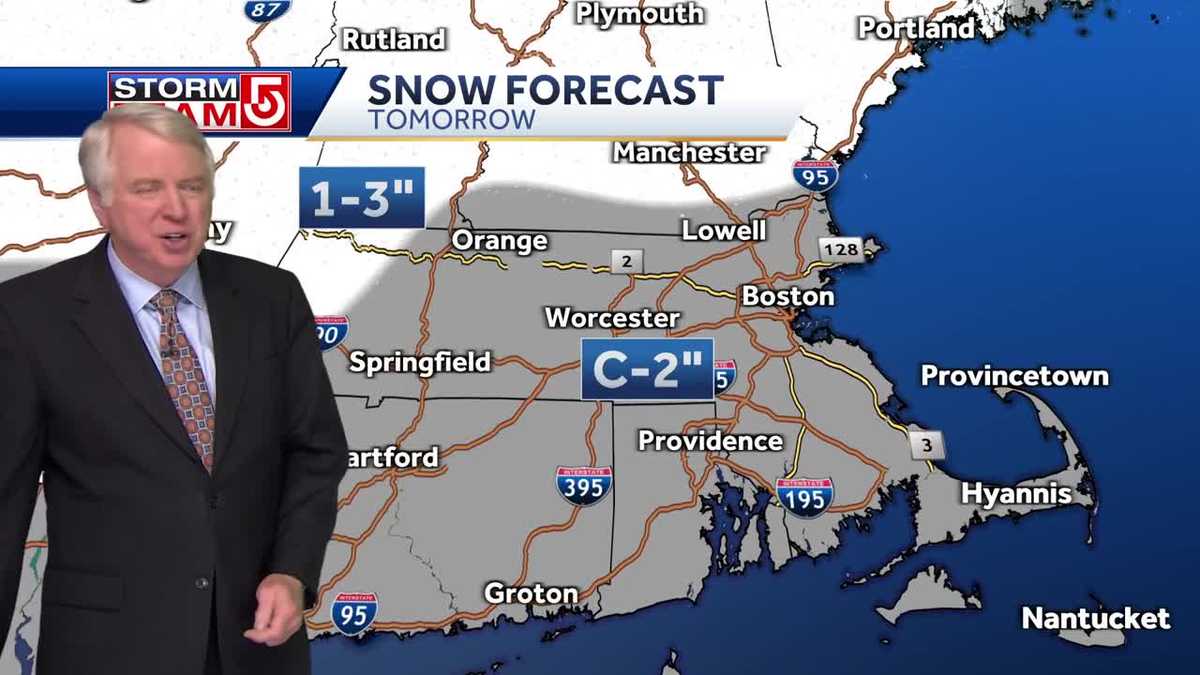 Video: Light snow arriving early Saturday morning