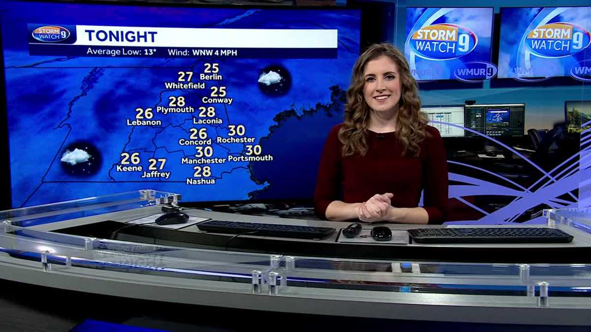 NH forecast: quiet Monday ahead of snow Tuesday