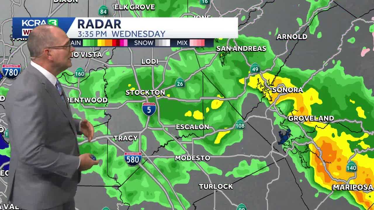 KCRA 3 Weather Impact Day Wednesday: Increased risk for scattered thunderstorms
