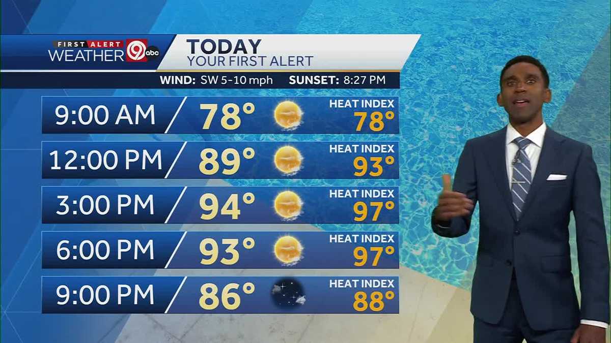 Hot days Sunday and Monday, but cooler air is on the way