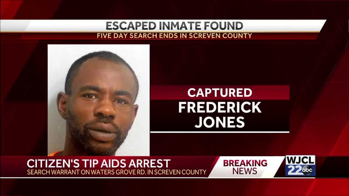 CAPTURED After days on the run, Screven County escaped inmate back