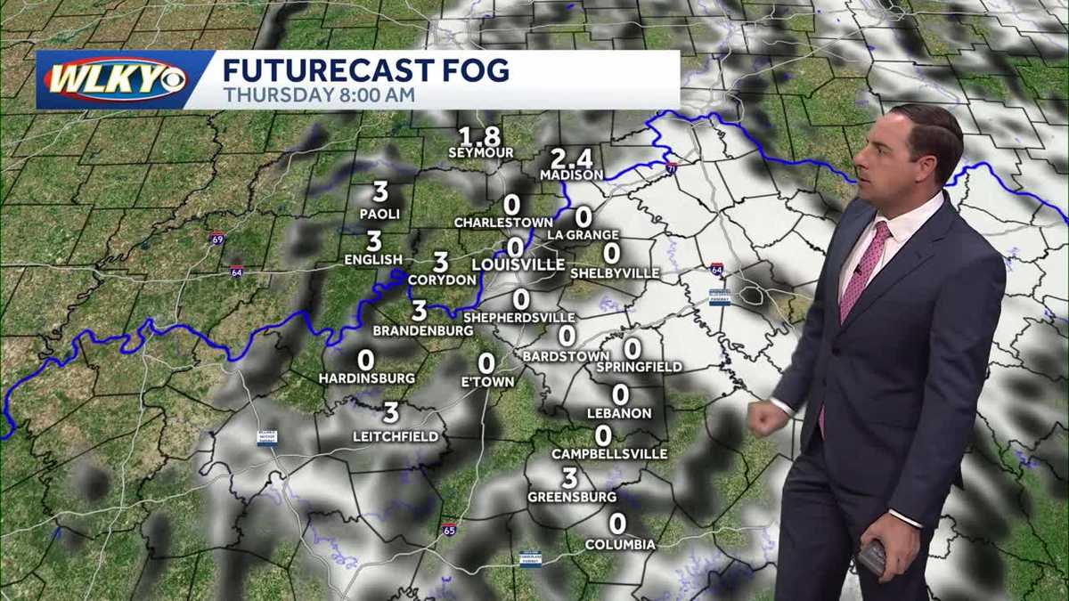 Beautiful Fall weather with patchy valley fog - WLKY