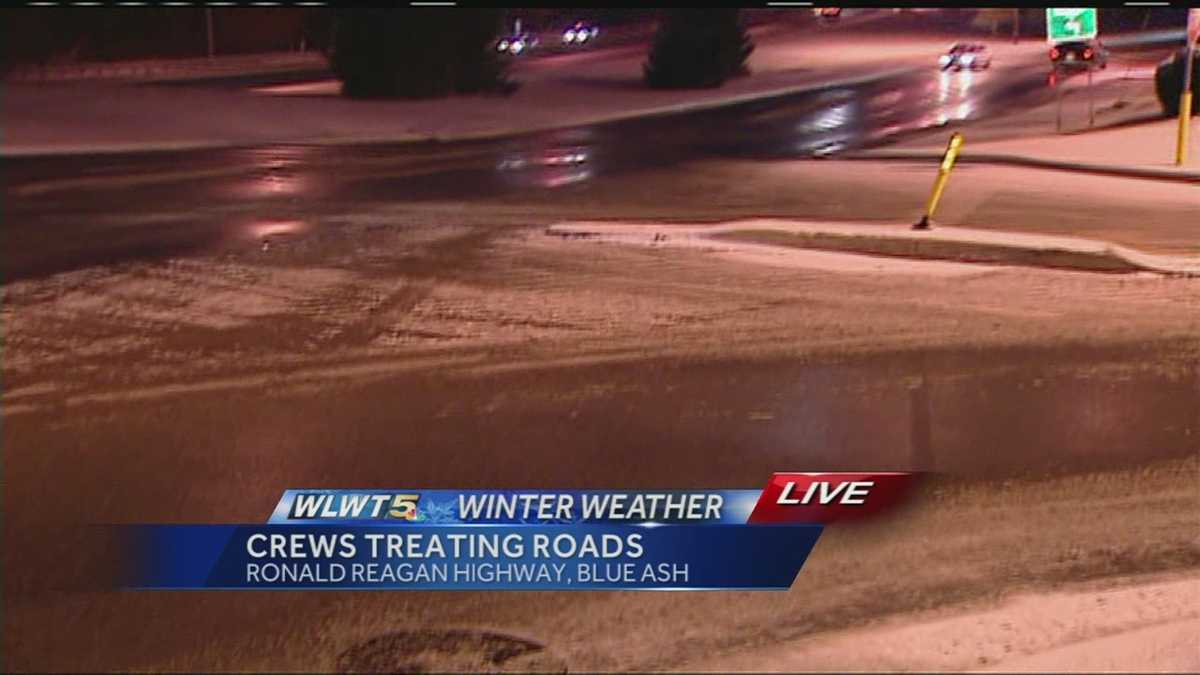 Slick spots possible after temps fall overnight