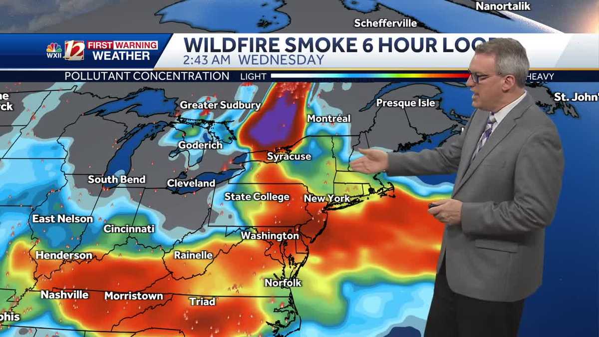 WATCH Unhealthy air quality should improve with rain showers