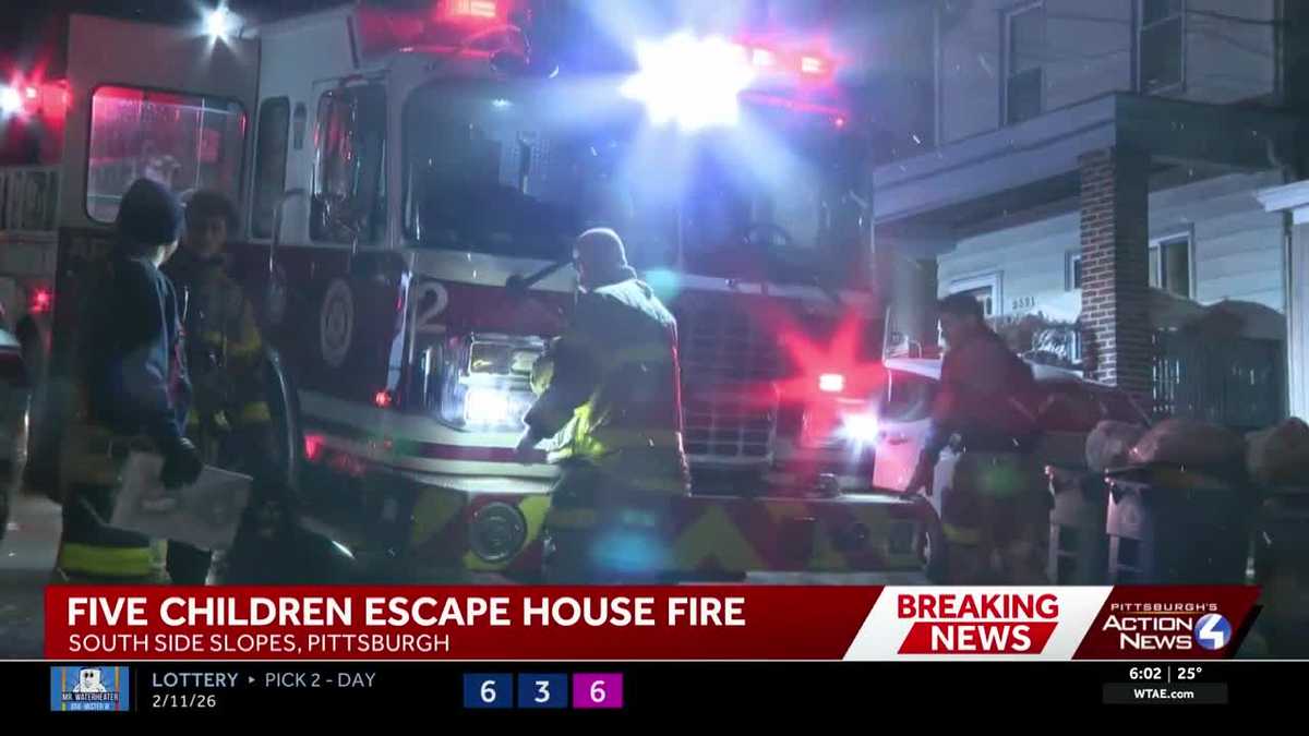 Five children escape Pittsburgh house fire