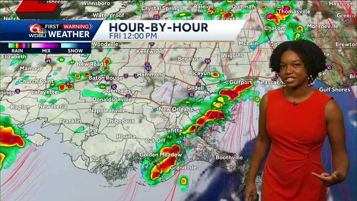Alert Day: Flood Watch Continues Friday for New Orleans; Storms Ease This Weekend
