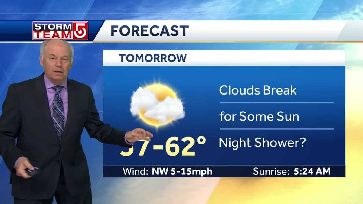 Video: Chance of showers during evening, peeks of sun Wednesday