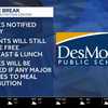 8-inch pipe burst floods DMPS Food and Nutrition Center