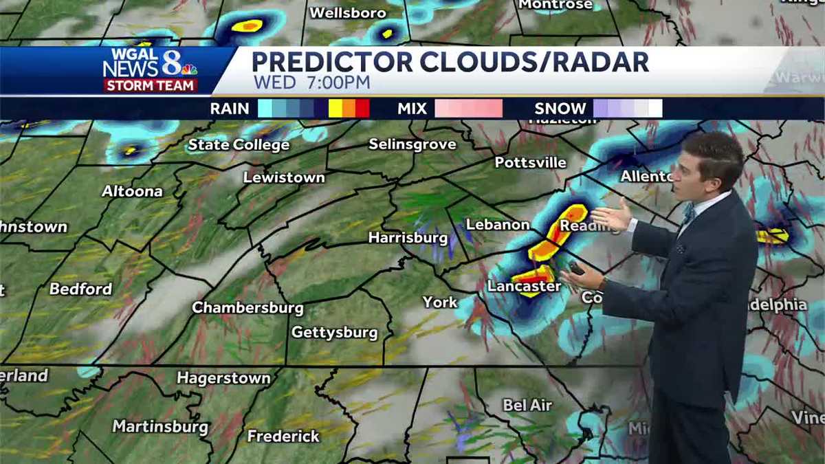 Cold front brings a few more storms on Thursday