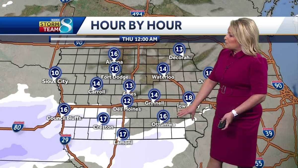 KCCI forecast: Incoming snow in Iowa