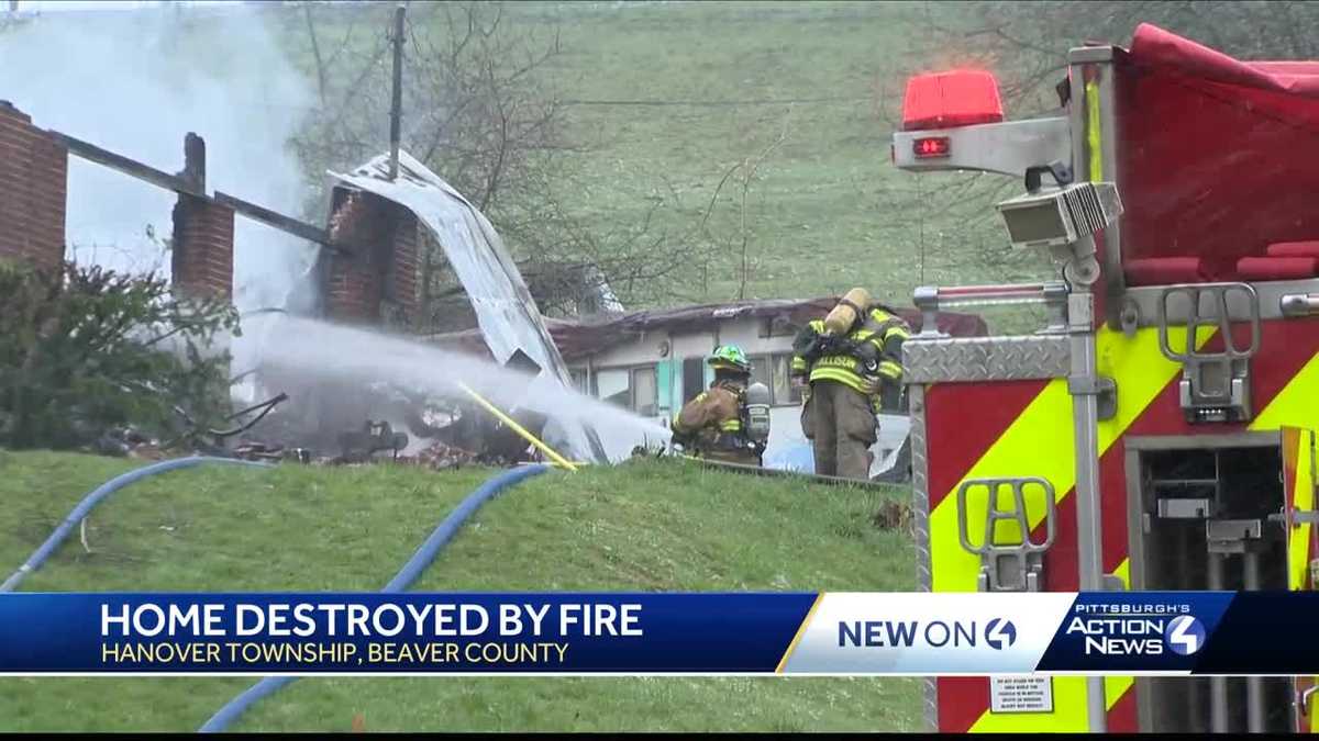 Home destroyed by fire in Hanover Township