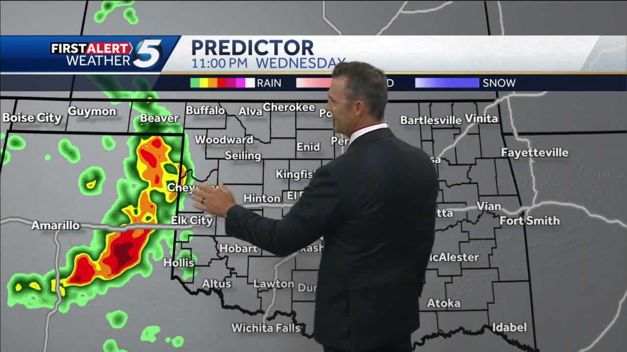 TIMELINE: Severe Storms Could Clip Oklahoma On Wednesday