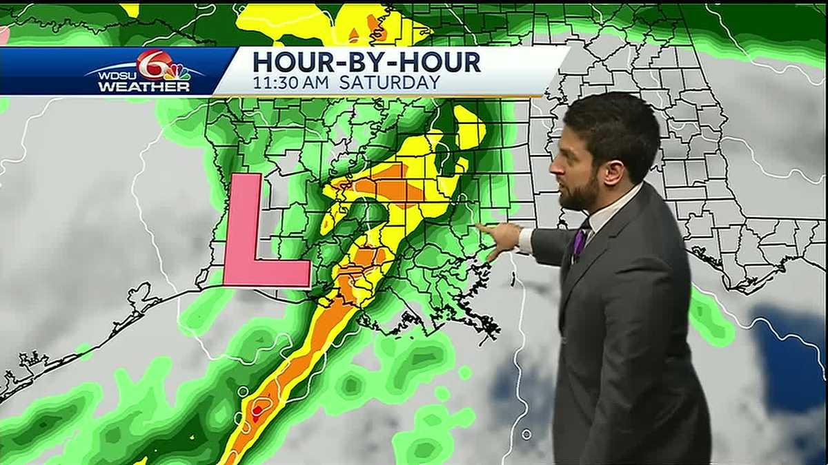 Heavy rain threat, potential for street flooding Saturday