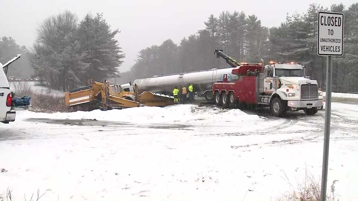 Raw video I93 crash scene in Northfield
