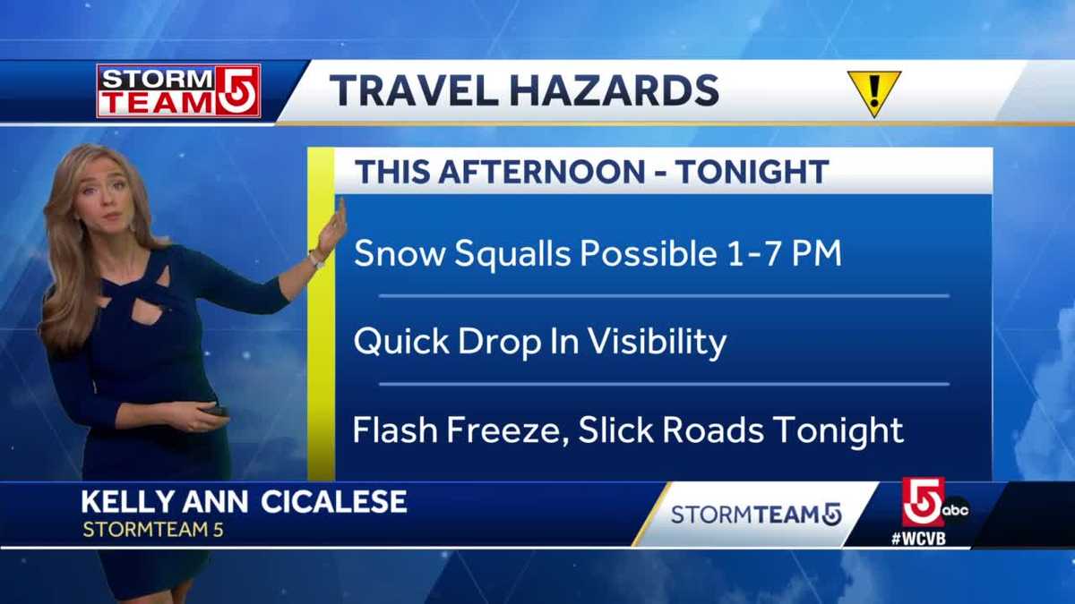 Video- Snow Squalls And Slick Travel