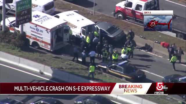 Sheriff transport van involved in multi-car crash