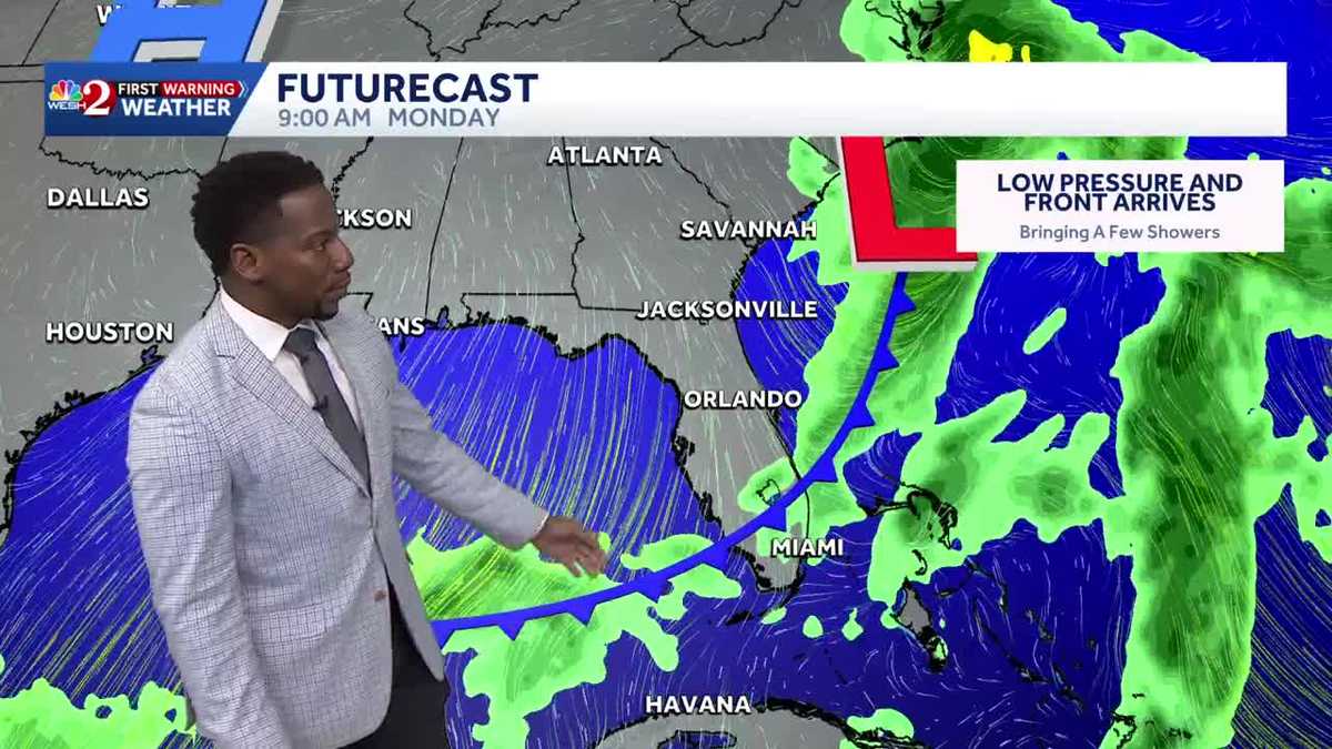 Cooler Workweek Start in Central Florida | Watching a Cold Front