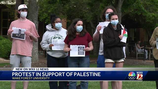 North Carolina: Palestinian supporters rally at Wake Forest University - Vimarsana News