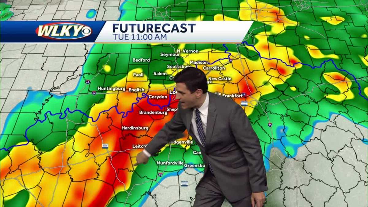 Impact weather: Heavy rain and storms Tuesday