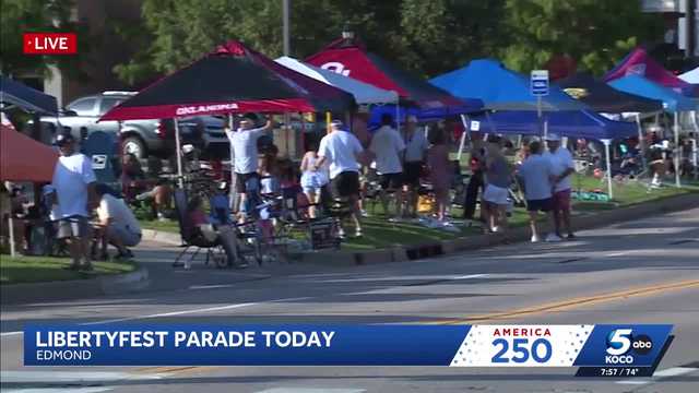 Large crowds line Edmond streets ahead of LibertyFest Fourth of July Parade