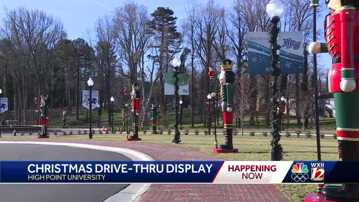 High Point University Christmas drivethru tradition open High Point University Christmas drivethru tradition open
