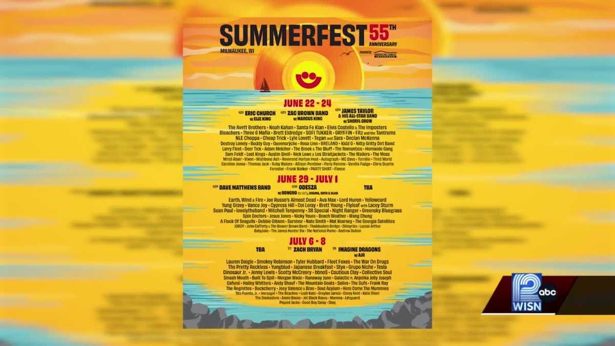 Summerfest reveals more headliners for 2023 concert lineup
