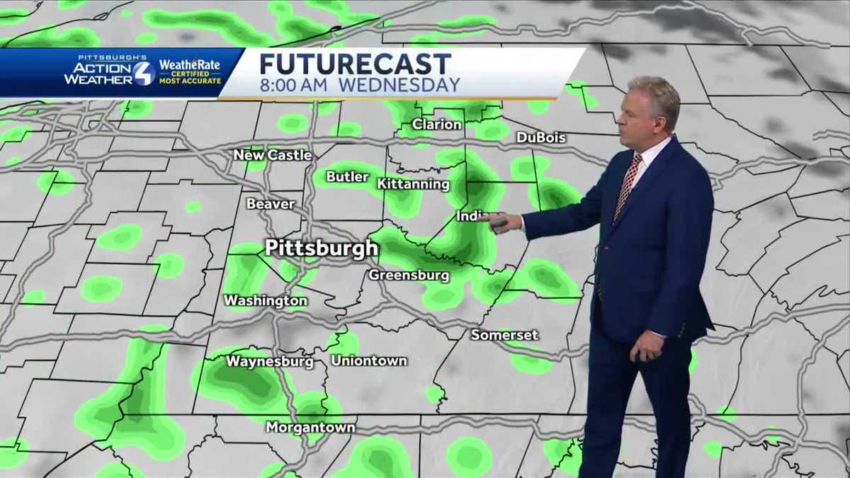 Cloudy tonight, warmer on Wednesday in the Pittsburgh area