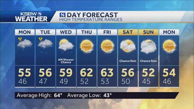 Rain, gusty winds, and a chance of thunderstorms on Monday - Vimarsana News