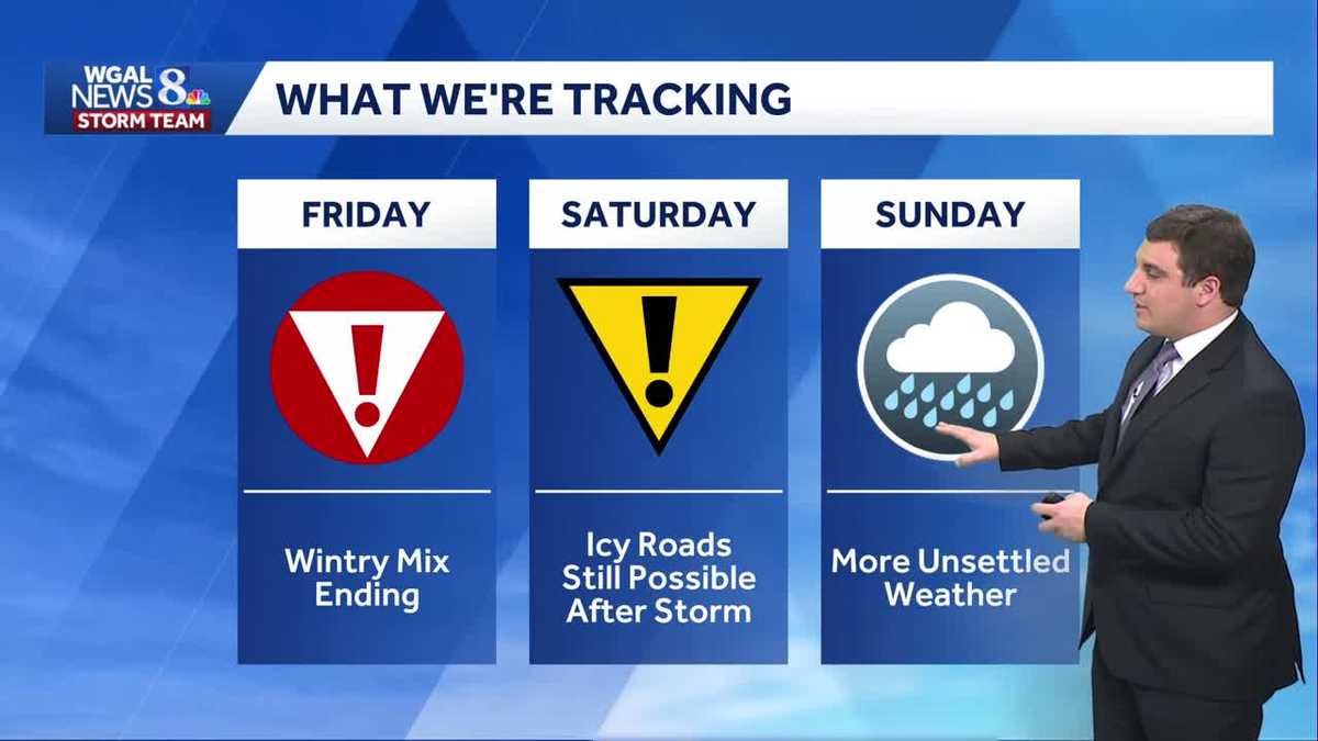 Wintry Mix Moves Out; Slippery Travel Saturday AM Possible