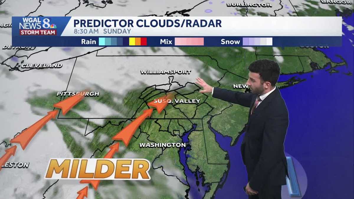 Pleasant & seasonable for Sunday; active pattern setting up next week ...