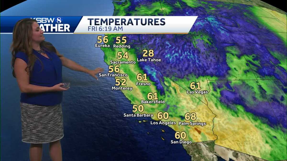 Sunny, warm beach weather into the weekend