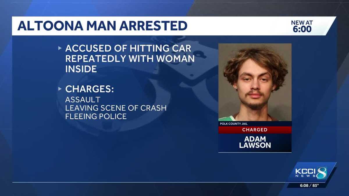 Altoona man charged with assault after repeatedly crashing car into another vehicle in Des Moines
