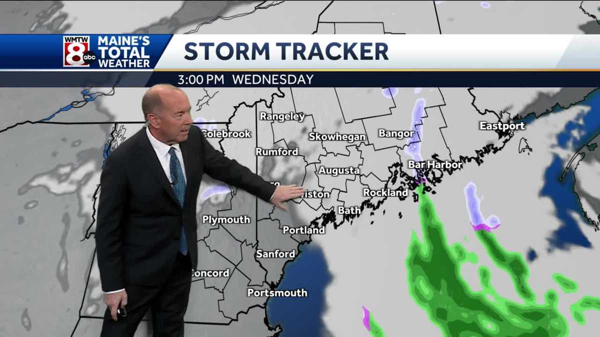 Gusty winds and snow showers Wednesday