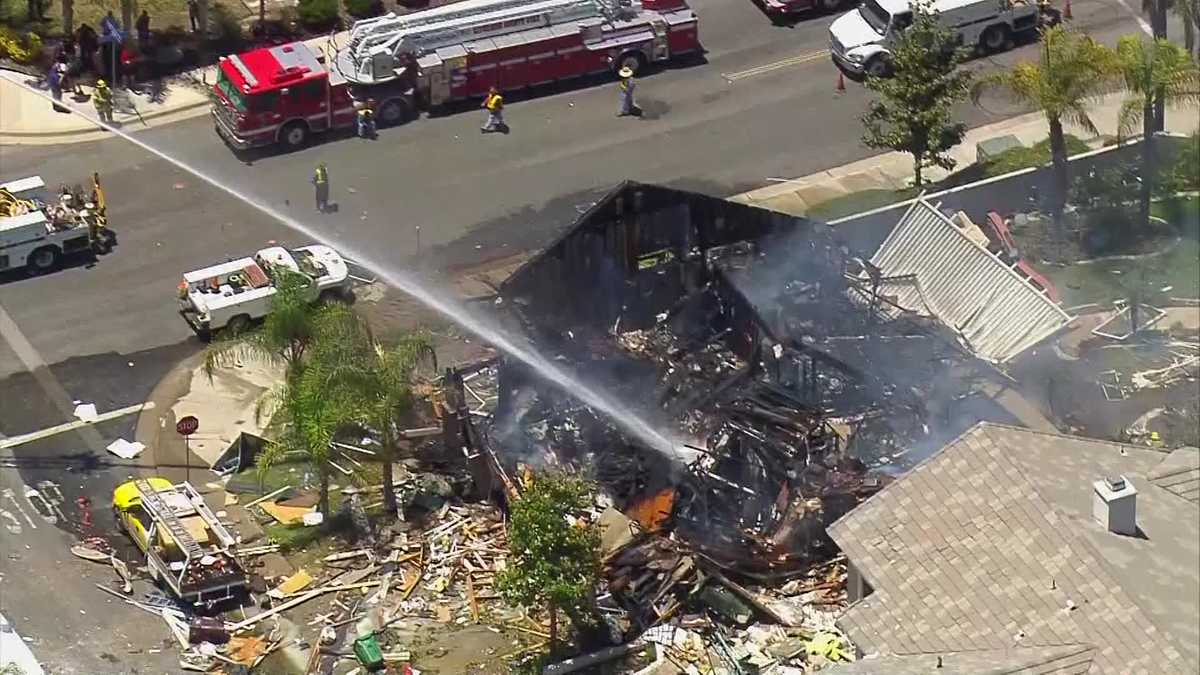 Explosion kills worker, injures 15, destroys home in Southern California
