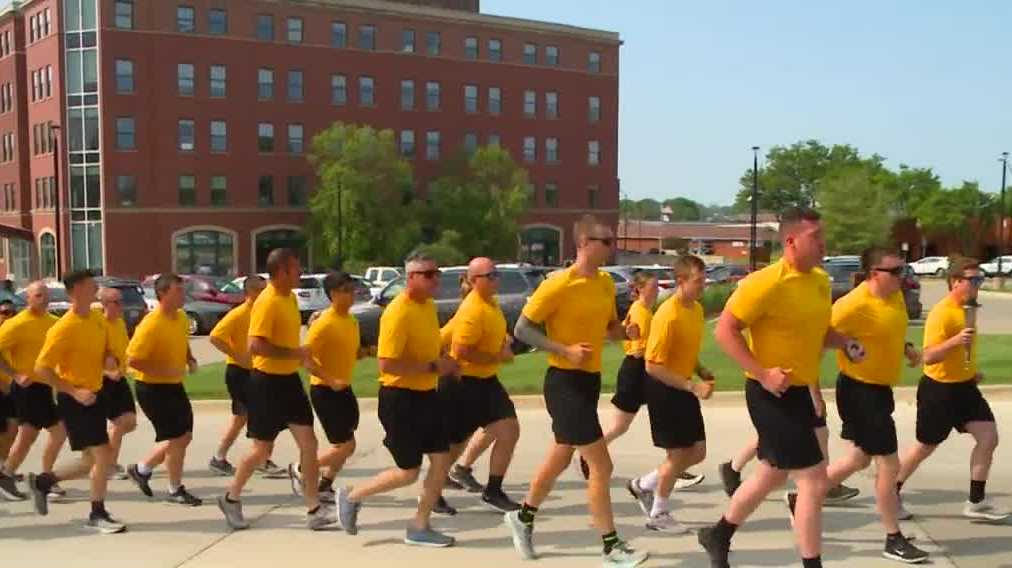 Law enforcement officers take part in Special Olympics Torch Run