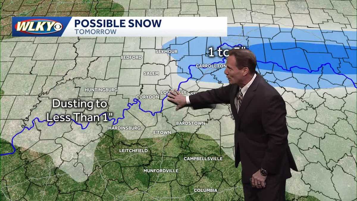 Snow and rain expected Tuesday
