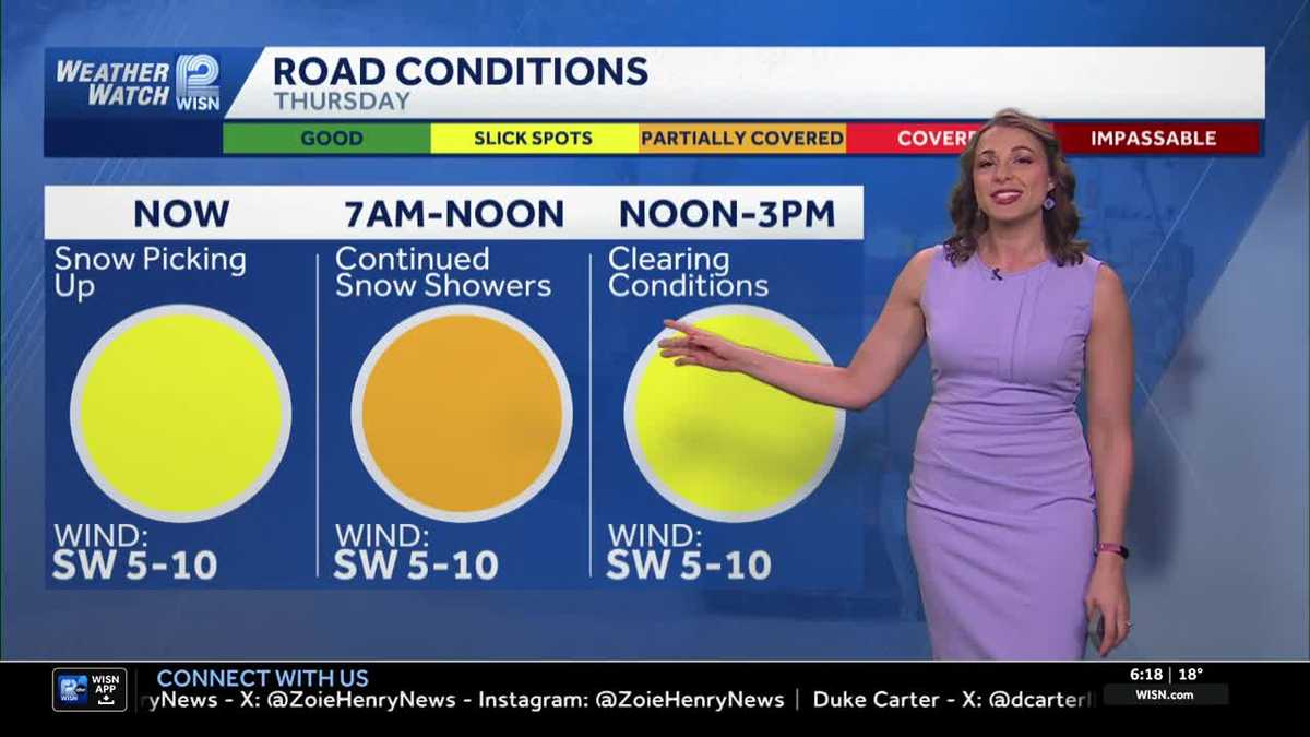 2 Rounds of Snow Thursday and Friday for SE Wisconsin