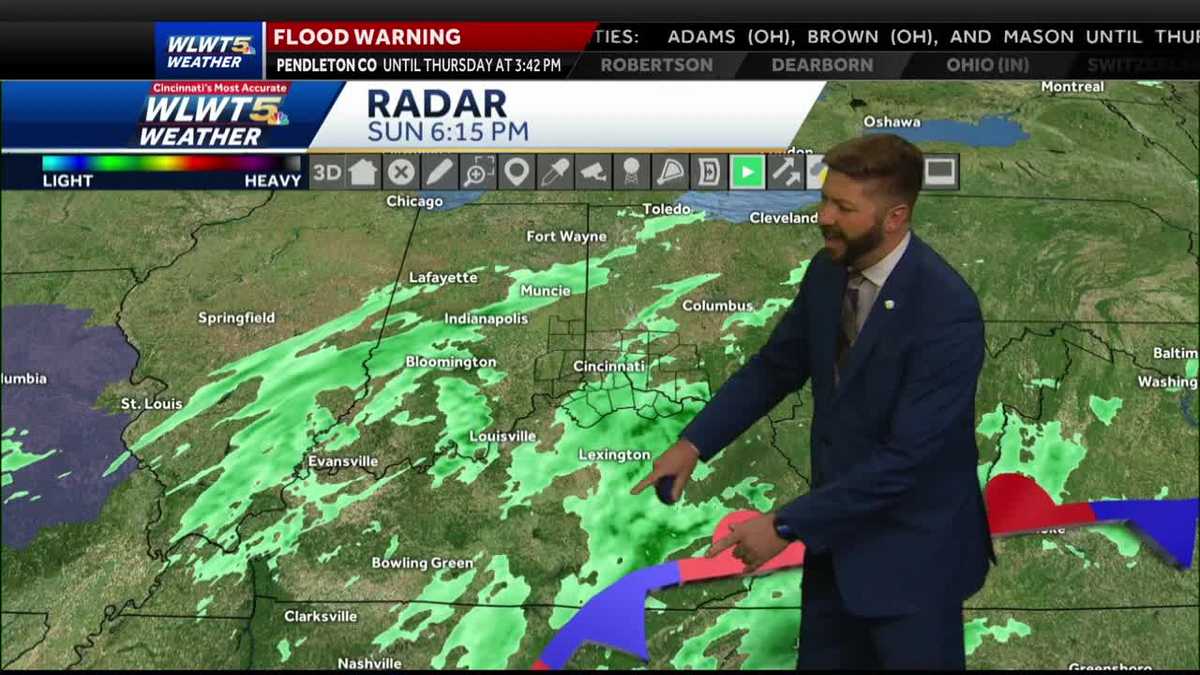 Rain moves out as flooding continues