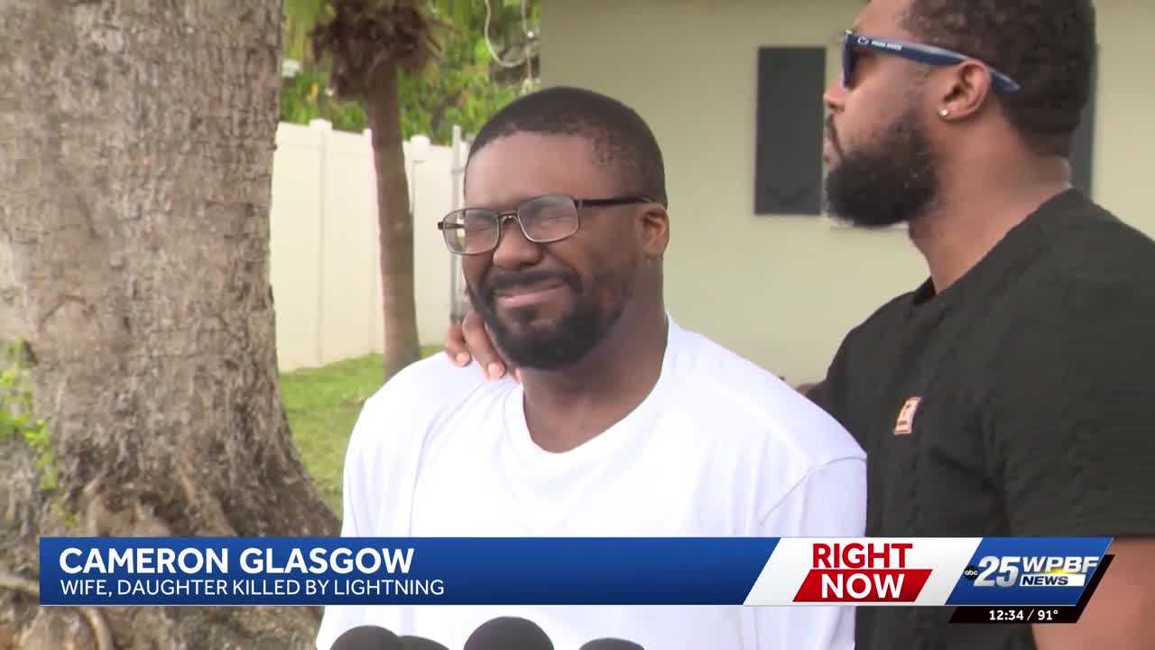 Florida father mourns wife and 2-year-old daughter killed by lightning strike during Sunday storm