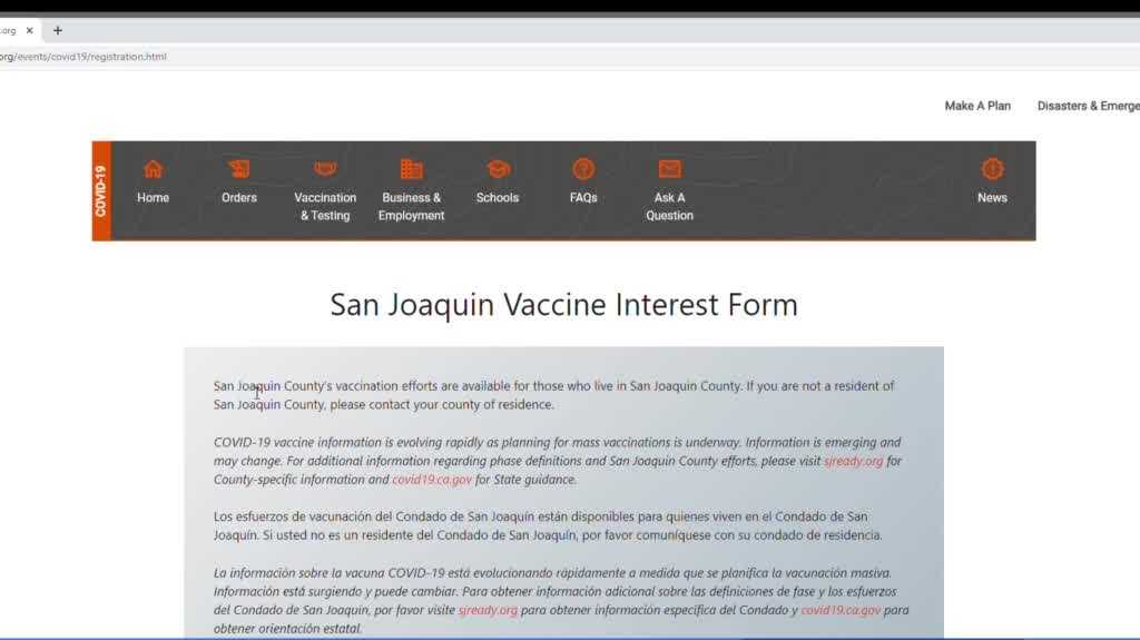 San Joaquin County launches new COVID-19 feature on SJready.org