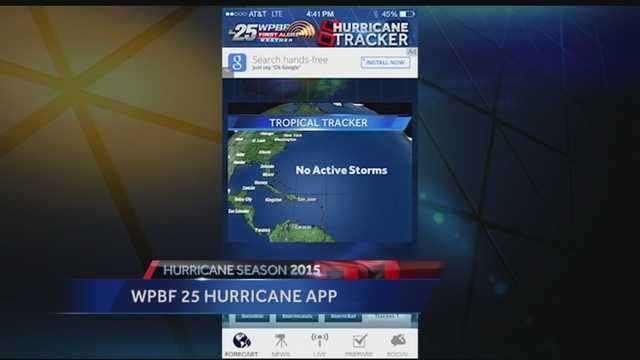 Check out the features of our free WPBF Hurricane App