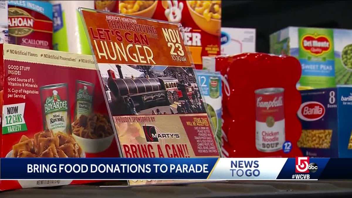 Thanksgiving parade goers asked to bring food donations