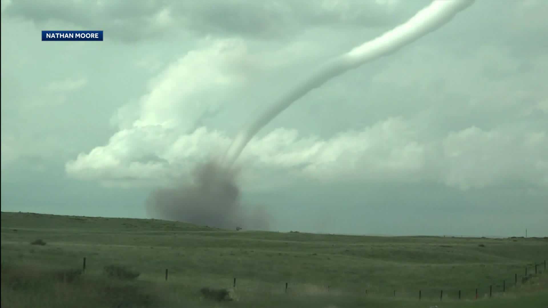 VIDEO: Storm Chaser Tracks Tornado On The Ground In Southwest Nebraska