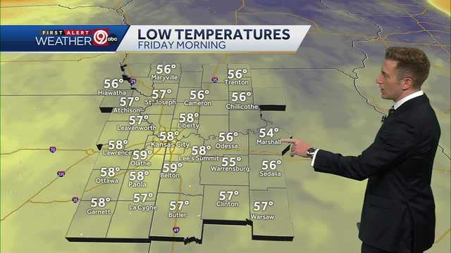 KANSAS CITY WEATHER: Temperatures below normal, but still warm today - Vimarsana News