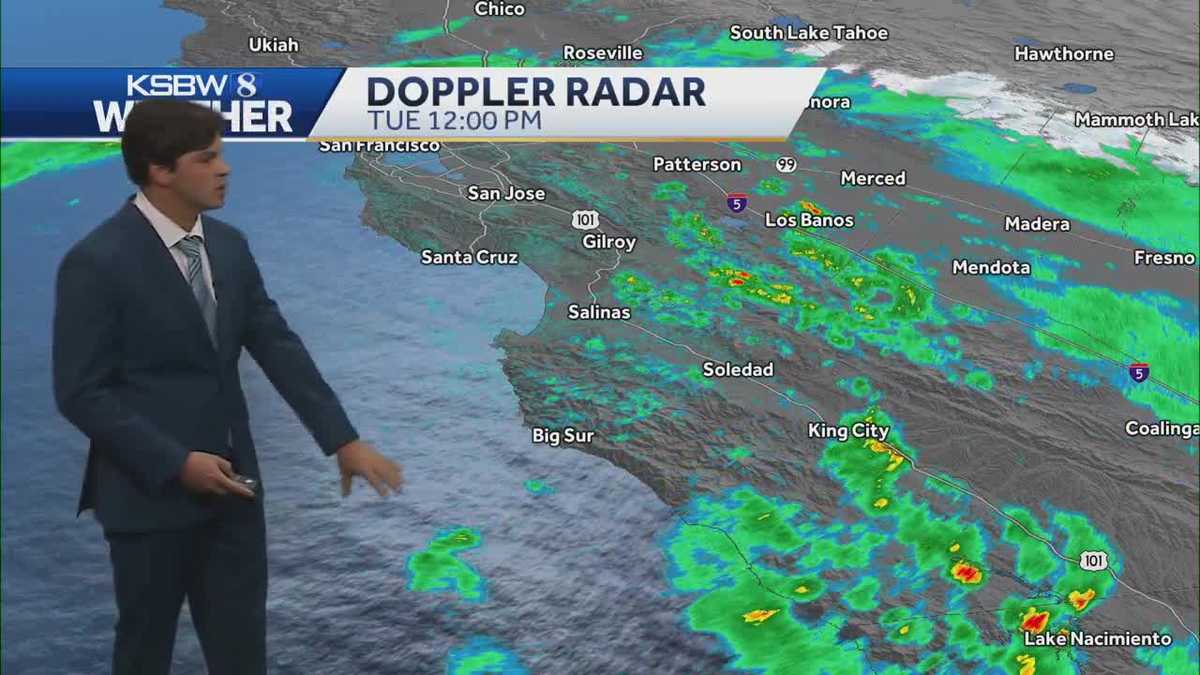 Rain and thunderstorms expected to decline on Central Coast