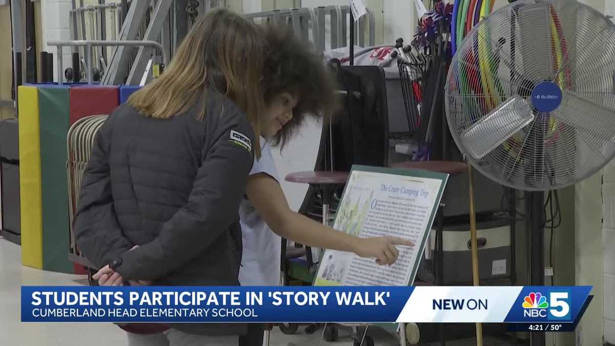 Cumberland Head Elementary School students wrote, illustrated stories as part of Storywalk project